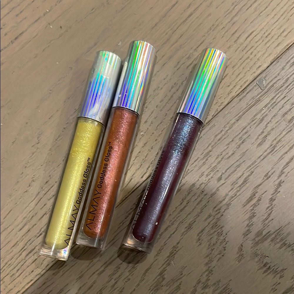 Almay Shimmer Lip Gloss Trio - Gold, Copper, Plum